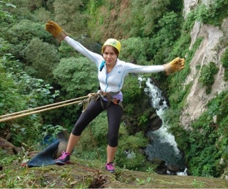  apprendimento della discesa in corda doppia 